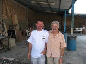 Geoff and Juan at their workshop