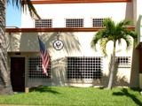 the exterior of the US consular agency in Mazatlán