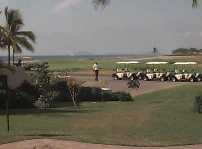 A view of the new beachfront golf course at Estrella del Mar  (4K)